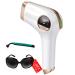 600NM IPL Hair Removal Device Laser 17.8J Efficient Laser Hair Removal Systerm for Women and Men 5 Energy Levels 2 Modes of Use Perfect for Face/Back/Bikini-999900 Flashs B-white-gold