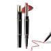 Boobeen 2 in 1 Double Head Lipstick & Lip Liner Makeup Set Matte Velvet Lipgloss Lipstick Creamy Lip Pencil for Women  Long-lasting and Non-smudge 04