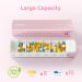 AUVON Aluminum Alloy 7 Day Pill Box Organizer for Travel - Stylish Design with Privacy Protection - Large Compartment for Vitamins and Supplements (Pink) - Buy Online on GoSupps.com
