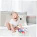Shop Toyvian 3-Set Baby Feature Fabric Books - Educational Infant Toys for Early Learning Soft Polyester Books for Toddlers - 26x11cm - Blue - Buy Online on GoSupps.com