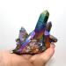 Natural Crystal Rough Beautiful Crystal Natural Quartz Amethyst Cluster Crystal Stone Electroplated Colorful Crysral Cluster Home Gifts 1pcs Household duanlism (Color : Colorful Cluster Size : 60 7 60 70g Colorful Cluster