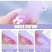 Mini UV Lamps for Gel Nails Protect Skin Gel LED Nail Lamp Rechargeable USB UV Light Flash Cure Nail Dryer Curing Gel Polishes Nail Glue Stickers Glitter Nail Art with Nail Art Pen Gift for Women - Buy Online on GoSupps.com