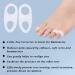 Jiahao 2 Pairs Silicone Gel Valgus Corrector - Hallux Valgus Separator & Straightener for Pain Relief - Buy Online on GoSupps.com