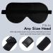 Pacearm Modal Sleep Mask - Soft & Comfortable Eye Mask for Men and Women - Adjustable Strap - Black - Buy Online on GoSupps.com