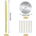 YEJAHY 20 PCS Beeswax Ear Candles Wax Removal Kit for Blocked Ears - Organic Beeswax with Drip Protectors, Cotton Swab - Yellow - Buy Online on GoSupps.com