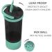 Artoid Mode 720ml Inspirational Protein Shaker Bottle - Aqua Green/Black - Buy Online on GoSupps.com