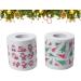 NUOBESTY Chrismas 2 Roll Christmas Toilet Paper Roll Tissue Napkin Santa Tree Pattern for Xmas Holiday Party Supplies Bathroom Decoration Colored Tissue Paper - Buy Online on GoSupps.com