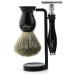 Haryali London 5 Pc Shaving Kit - Double Edge Safety Razor - Badger Hair Brush - Soap, Mug, Stand - Black Color Set, Perfect Gift (Double Edge) - Buy Online on GoSupps.com