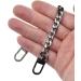 HAHIYO Mini Pochette Purse Chain Strap Slim Wide 7mm for LV Length 7.9 Inches Extra Thick 2.6mm Shiny Black for Handbag Wallet Clutch Comfortable Flat Metal Strap 1 Pack Black 7.9 Inches Length - Buy Online on GoSupps.com