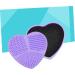 Angoily Silicone Brush Cleaner Makeup Sponge Makeup Brush Cleaner Sponge Makeup Cleaning Mat Brush Cleaning Silicone Daily Makeup Brush Cleaner Makeup Brush Purple Wet and Dry - Buy Online on GoSupps.com