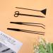 Mipcase 12pcs Scissors Onion Cutter & Tweezers Set | Aquatic Plants Flat Sand Shovel | Medium & Black - Buy Online on GoSupps.com