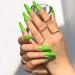 Sethain Glossy Ballerina False Nails Blue Pure Fake Nail Long Full Cover Coffin Press on Nails for Women and Girls (Green) - Buy Online on GoSupps.com