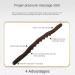 Beifenl Guasha Scraping Stick with 8 Pearls - 52 cm Roller for Neck & Back Pain Relief Body Shaping & Hand Massage | International Shipping - Buy Online on GoSupps.com