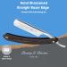 Premium Straight Razor - SHAVE READY Cutthroat Blade with Wenge Wood Handle | Classic Barber Approved - Buy Online on GoSupps.com