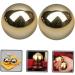 2-St Gymnastics Brass Precision Balls | Solid Metal Baoding Fitness & Massage Roller Balls for Wrist Relief - Shiny Metal Roller - Buy Online on GoSupps.com