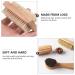 Lurrose Nail Cleaner Set - 3 Natural Bristle Brushes with Wooden Handles for Fingernail & Toenail Cleaning - Eco-Friendly Boot Brushes - Buy Online on GoSupps.com