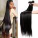 LUXEDIVA Brazilian Virgin Remy Silky Straight Hair 4 Bundle Deal - 26/28/30/30 Inch - Buy Online on GoSupps.com