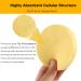 60 Pcs Professional PVA Facial Sponge Set for Makeup Removal and Exfoliating - Yellow - Buy Online on GoSupps.com
