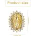 10Pcs Virgin Mary Nail Charms San Judas Rhinestone Metal Buddha Gold Nail Gems for Nail Art - Buy Online on GoSupps.com