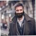 Totority 4 pcs fake beard prom decor halloween props short beard makeup party supplies Toy elder artificial Blackx3pcs 21X15X0.1CMx3pcs - Buy Online on GoSupps.com