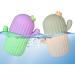 NEFLUM CAKTUS-EISROLLER: GUA-SHA Facial Roller & Ice Cube Maker for Swelling Relief | Beauty Skin Care Tool - Food-Safe Silicone in Green/Violet - Buy Online on GoSupps.com
