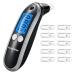 Ketone Breath Tester Portable Digital Ketosis Breath Analyzer with 10 Mouthpieces High Accuracy Ketone Meter of Ketosis Levels in Breath