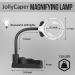 JollyCaper LED Magnifying Lamp  5 X 10X Magnifier and Table & Desk Lamp  Floor Stand  Adjustable Glass for Reading  Repair  Maintenance  Crafts  Sewing  Jewelry Design  Light 110. Black - Buy Online on GoSupps.com