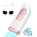 IPL devices hair removal with ice function unlimited flash laser hair removal 3 extended modes hair removal laser effective for whole body armpits face bikini a-rosa white