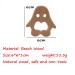 Alenybeby 2 Pieces Bio Wood Penguin Teether | Natural Beech Wood Handmade Gripping Pattern Eco-Friendly DIY Pacifier Chain Trailer - Buy Online on GoSupps.com