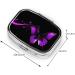 Purple & Black Butterfly Small Pill Case | Cute 2 Compartment Travel Pill Organizer for Pocket & Purse Gifts - Buy Online on GoSupps.com
