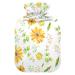 Hot water bottles with cover watercolor sunflower hot water bags for pain relief children adults heating bottles 2 liters