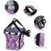 Foldable Small Pet Carrier Bike Basket - Purple Flower Design | Easy Install Detachable Cycling Bag for Cats & Dogs - Buy Online on GoSupps.com