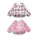 Little Dimsum Weaning Bibs Set with Sleeves Long Sleeved Waterproof Toddlers Feeding Bib Apron Food Protection Large Pocket Overalls 6-36 (Little Rabbit/Little Hedgehog)