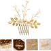Ipetboom Braid Headband Hair Accessories Comb Wedding Headband Headdress Hair Comb Vintage s Hair Teasing Comb Gold Hair Ties Gold Trim Rhinestone Barrettes To Weave Decorate Pearl Bride - Buy Online on GoSupps.com