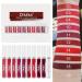 EVPCT DNM 9Pcs Deep Red Black Matte Liquid Lipsticks + 1Pcs Clear Lip Plumping Gloss Set | Long Lasting, Waterproof, 24 Hour Wear | Labiales Matte Larga Duracion 24 Horas - Buy Online on GoSupps.com