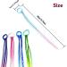 Colorful Hair Extensions - Braided Neon Hairpieces for Kids | Pack of 6 Synthetic Colored Braids with Elastic Bands - Buy Online on GoSupps.com