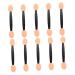 Outanaya 100pcs Double Ended Eyeshadow Brush Esponjas Para Maquillaje Double Sided Makeup Emulsion Black 6.5x1.3cm Black