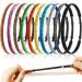10 Pcs Sparkly Glitter Headbands Non Slip Running Headbands Elastic Girls Sports Velvet Fabric Stretchy Shiny Headbands Pack Fashion Hair Accessories for Teen Girl Women Party Favors (0.4 Inches/ 1 cm) 0.4 Inch (Pack of 10)