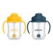 Dr. Brown's Milestones Baby's First Straw Cup 2 Pack - Dark Blue & Vintage Yellow 9oz/270ml - BPA Free | For 6m+ | Sippy Cup with Straw - Buy Online on GoSupps.com