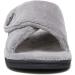 Vionic Women's Indulge Pauline Slipper - Comfortable Open Toe Spa Slippers with Arch Support & Three-Zone Comfort | Light Grey Size 9 Med - Ideal for Ladies - Buy Online on GoSupps.com