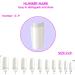 WJIASI Natural False Nails: Oval French Acrylic Artificial Nail Tips for Girls & Women - 500 pc, 10 Sizes - Natural Color - Buy Online on GoSupps.com