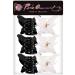 RC Roche 6-Piece Butterfly Hair Clip Set for Women | Strong Hold Black & White Hair Holders - Buy Online on GoSupps.com