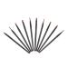PLAFOPE 10pcs Nose Shadow Brush Cosmetics Brush Cosmetics Eye Brush Makeup Eyeshadow Black Artificial Fiber