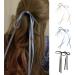 xbiez Chic Bow Elastic Hair Ropes Ponytail Holder Fashionable Ribbon Hair Scrunchie for Women and Girls Beige - Buy Online on GoSupps.com