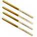 Buy N&BF Profi Gel Brushes Gold 4 Set | Premium Kolinsky & Red Marten Hair Nail Art Brushes for Stunning Nail Designs - Buy Online on GoSupps.com