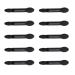 SOESFOUFU 10pcs Dual Sided Eye Shadow Brush Eye Shadow Sponge Applicator Eyeshadow Stick Brush Paupi re Black
