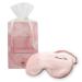 100% Mulberry Silk Soft Sleep Eye Mask JuveTex Beauty Wrinkle Shade Cover in Pink and White - Buy Online on GoSupps.com