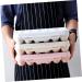 LABRIMP 2pcs Fridge Water Egg Storage Container for Refrigerator Egg Carton with Cover Egg Plate re-usable Khaki 30x15cm - Buy Online on GoSupps.com