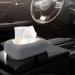 Tissue Box with Suction Cup Silicone Tissue Holder | Sturdy Silicone Tissue Box with Suction Cup Base Tissue Dispenser Rectangular Tissue Organiser with Wide Opening for Living Room Gray - Buy Online on GoSupps.com