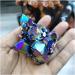 Natural Colorful Crystal Cluster Seven Rainbows Electroplating Crystal Stone Home Craft Decorations (Size : 80-100g) - Buy Online on GoSupps.com